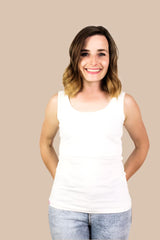 Immaculate Vegan - The Bshirt Nursing vest in White