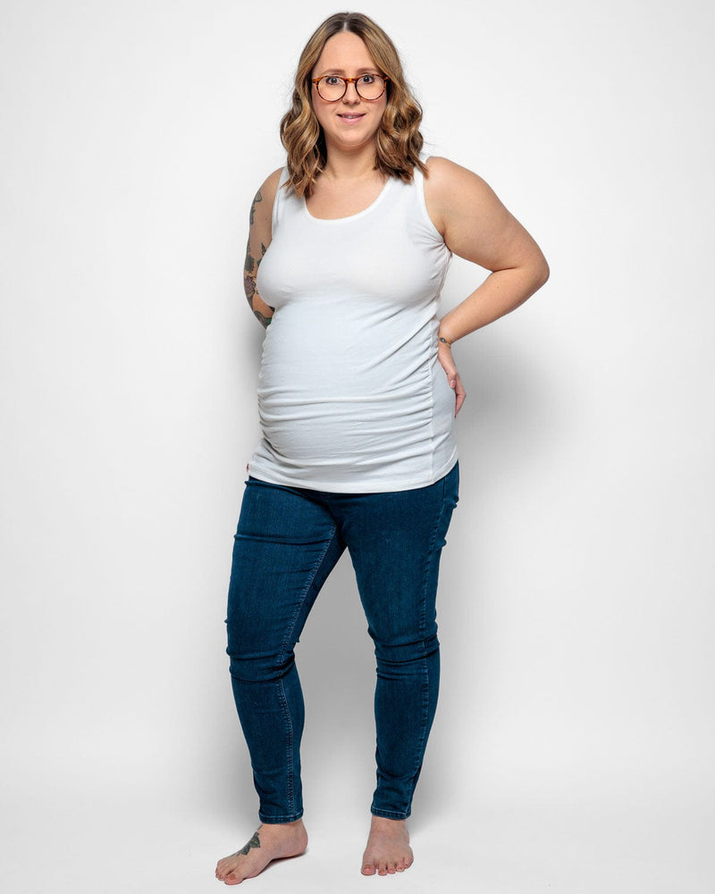 The Bshirt MATERNITY VEST IN WHITE