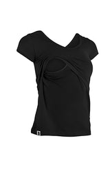 Immaculate Vegan - The Bshirt Nursing short sleeve t-shirt in Black