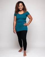 Immaculate Vegan - The Bshirt Nursing short sleeve t-shirt in Teal