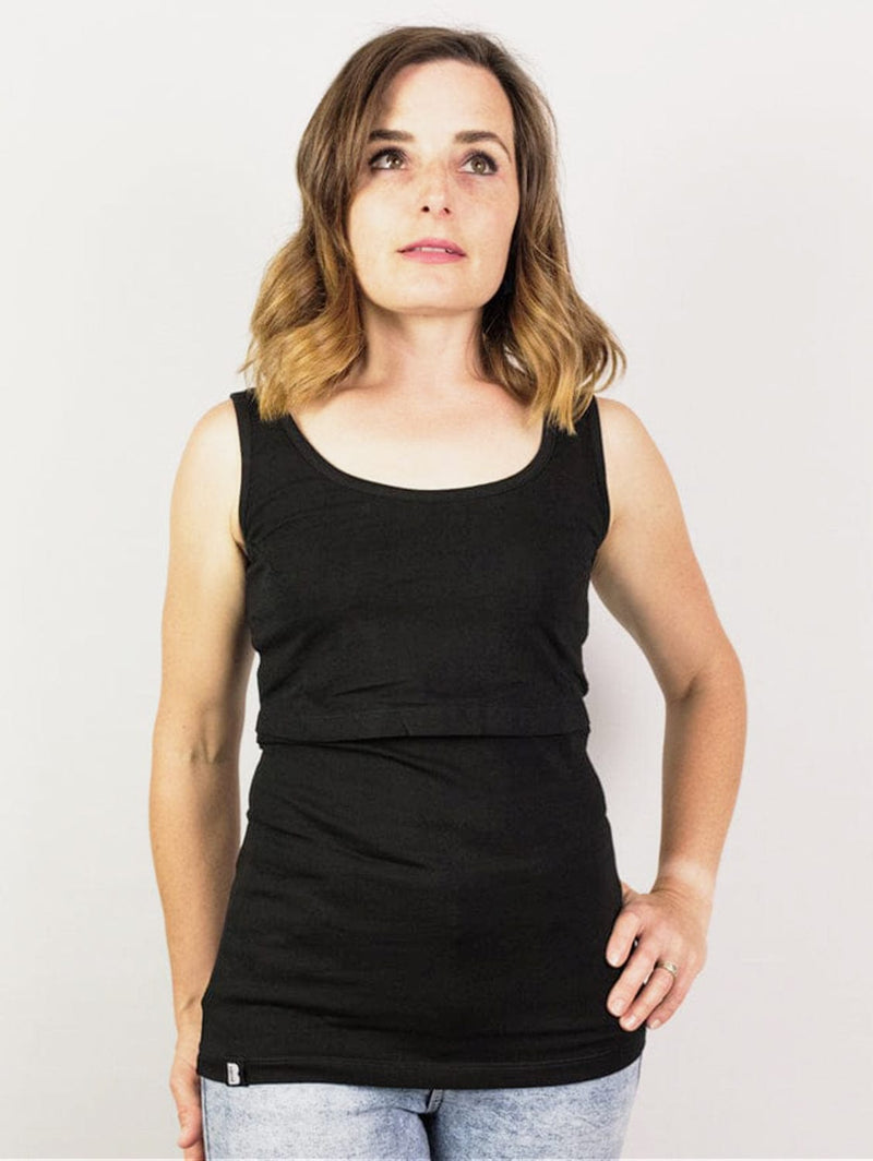 The Bshirt Nursing Essentials Cotton Twin Pack | Black