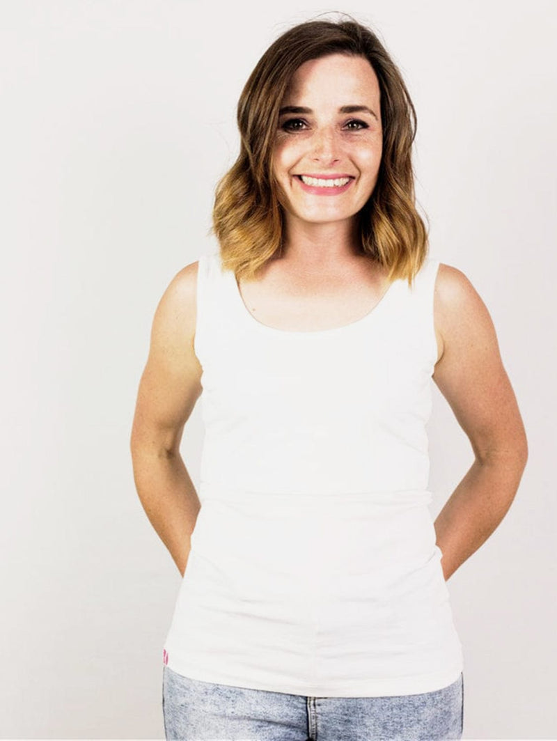 The Bshirt Nursing Essentials Cotton Twin Pack | White