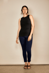 Immaculate Vegan - The Bshirt Bshirt Women's Rib Racer Vest in Black