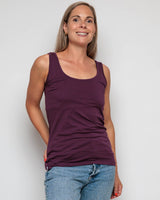 Immaculate Vegan - The Bshirt WOMEN'S VEST IN PLUM