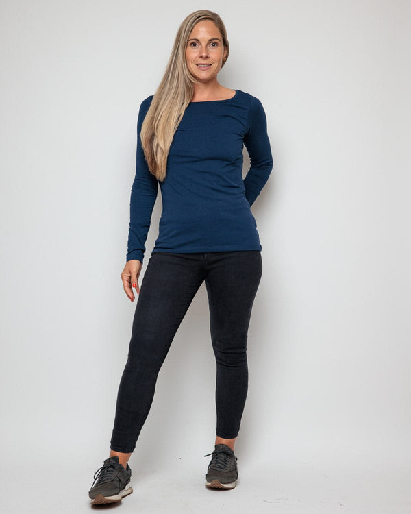 The Bshirt WOMEN'S LONG SLEEVE TOP IN NAVY