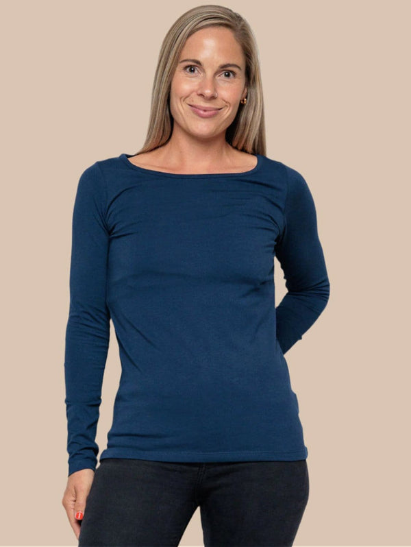 The Bshirt Cotton Long Sleeve | Navy