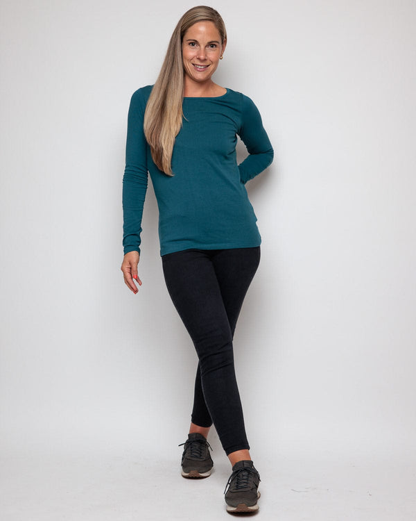 The Bshirt WOMEN'S LONG SLEEVE TOP IN TEAL