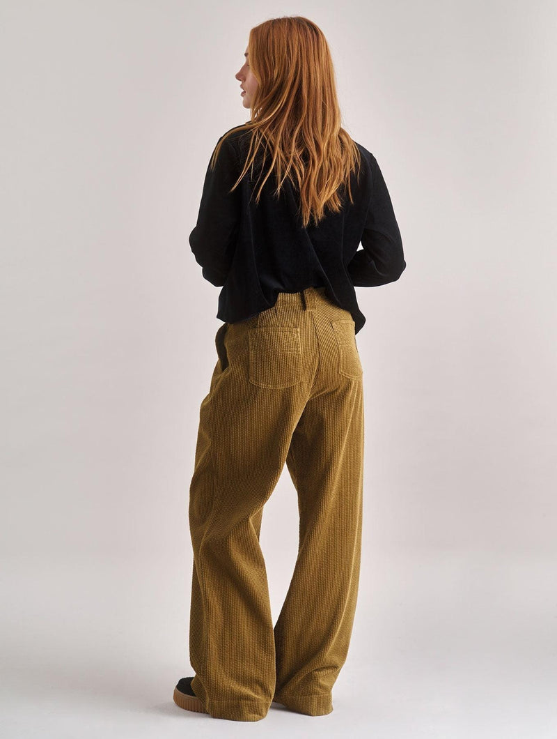 KOMODO Women's Lola Organic Cotton Cord Trouser | Olive