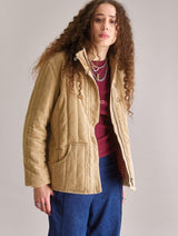 Immaculate Vegan - Women's Georgia Organic Cotton Cord Coat | Croissant