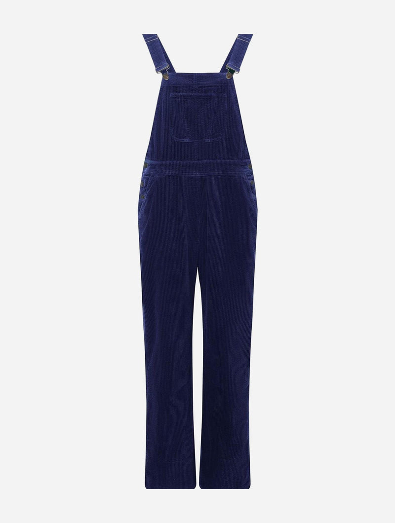 Women's Leni Organic Cotton Cord Dungaree | Navy