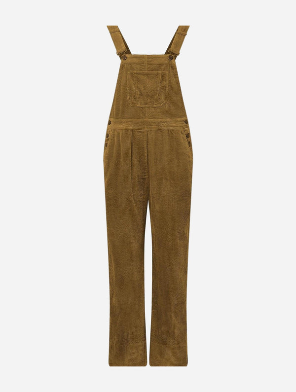 Women's Leni Organic Cotton Cord Dungaree | Olive