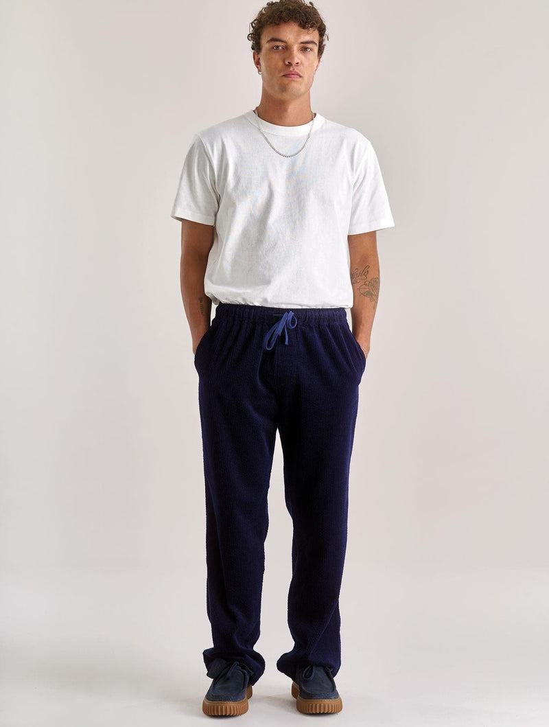 KOMODO Men's Luke Organic Cotton Cord Trouser | Navy