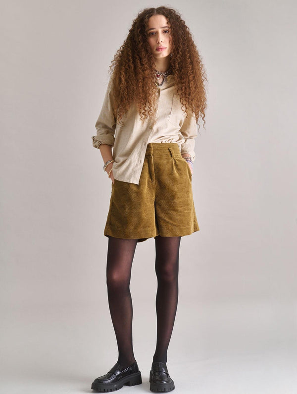 Women's Lima Organic Cotton Cord Short | Olive