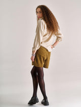 Immaculate Vegan - Women's Lima Organic Cotton Cord Short | Olive