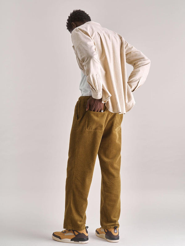Men's Luke Organic Cotton Cord Trouser | Olive