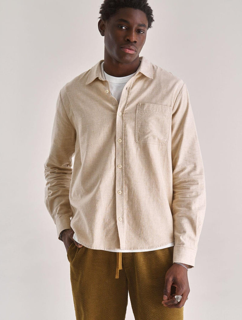 KOMODO Men's Spectre Organic Cotton Shirt | Sand