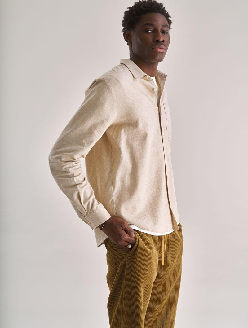 KOMODO Men's Spectre Organic Cotton Shirt | Sand