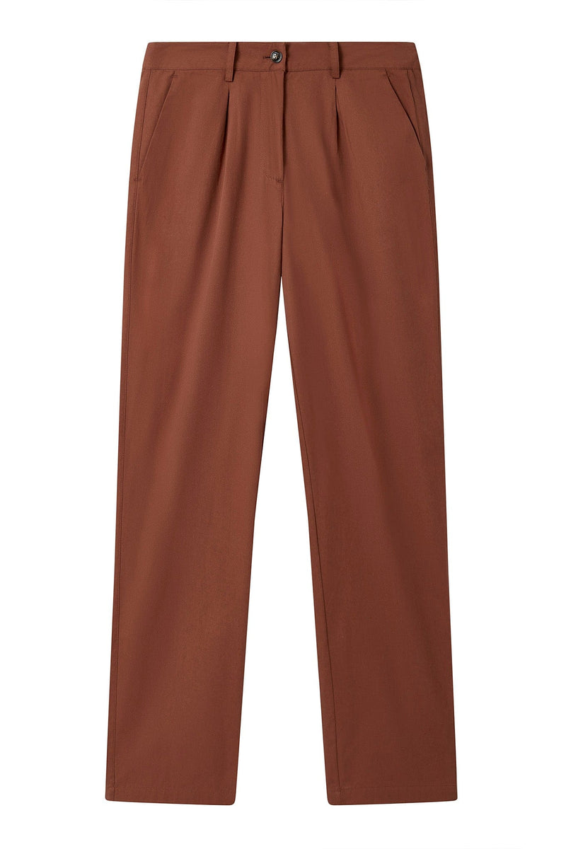 KOMODO BOWIE - Organic cotton trousers - Chocolate