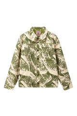 Immaculate Vegan - KOMODO CAVIAR - Organic cotton jacket- Green wave print