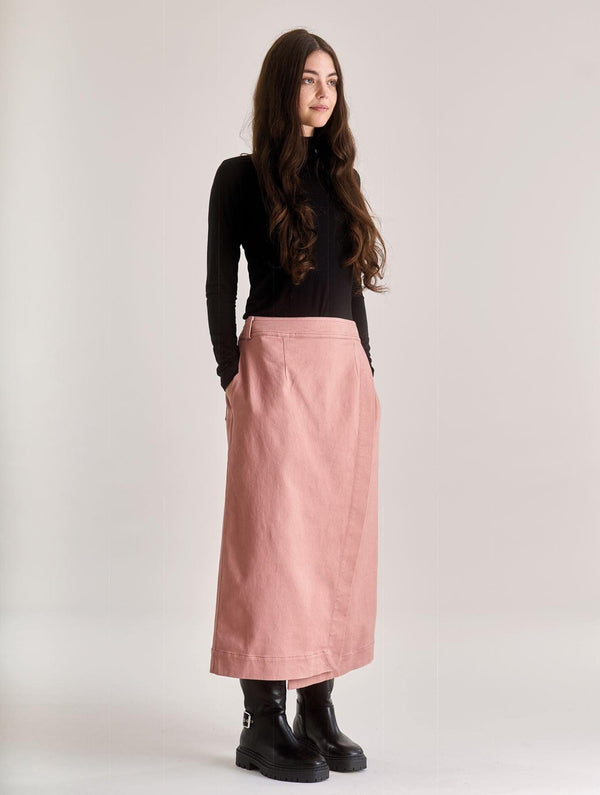 KOMODO Women's Santo Organic Cotton Skirt | Dusty Pink