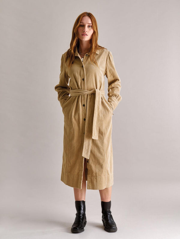 Women's Haritti Organic Cotton Cord Dress | Croissant