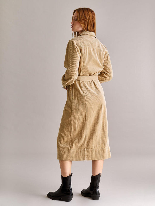 Women's Haritti Organic Cotton Cord Dress | Croissant