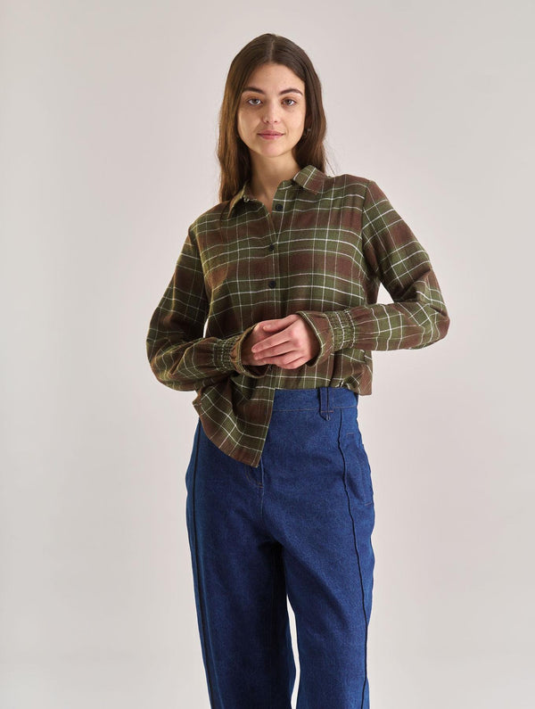 Women's Page Organic Cotton Shirt | Green