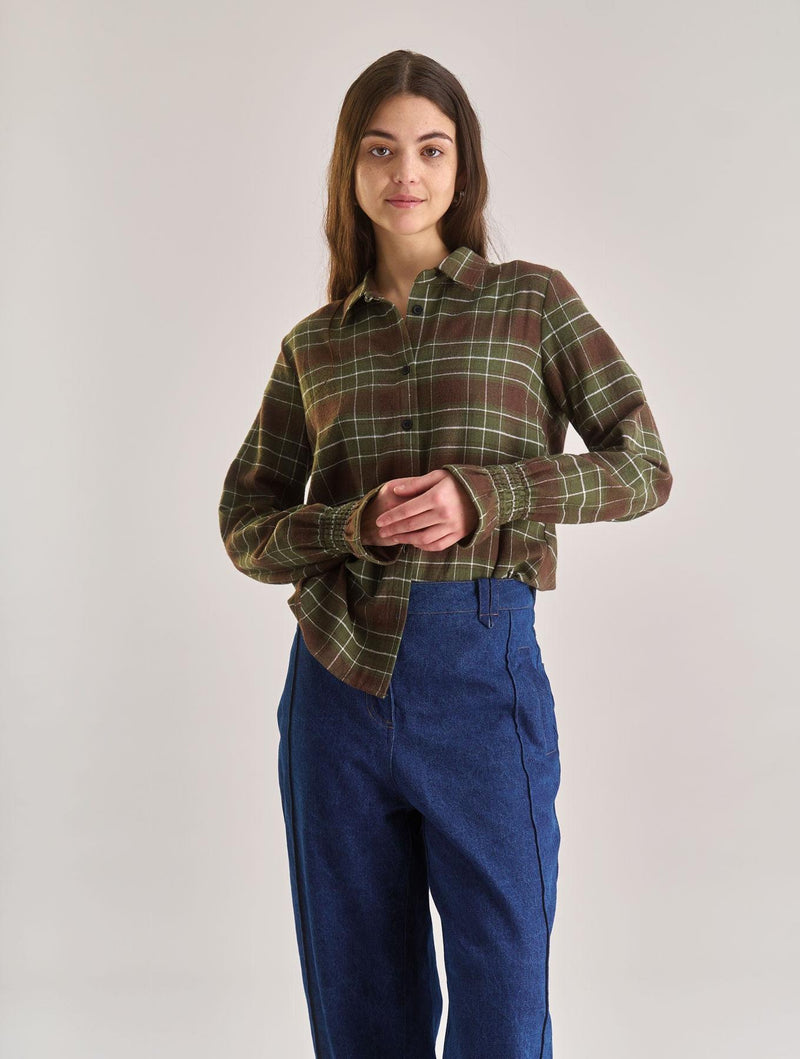 Women's Page Organic Cotton Shirt | Green