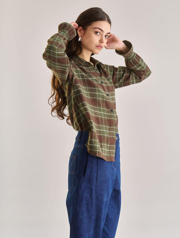 Women's Page Organic Cotton Shirt | Green