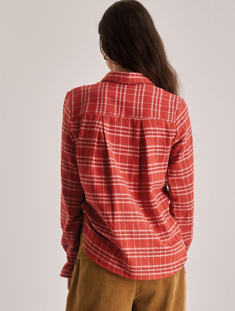 Women's Page Organic Cotton Shirt | Red