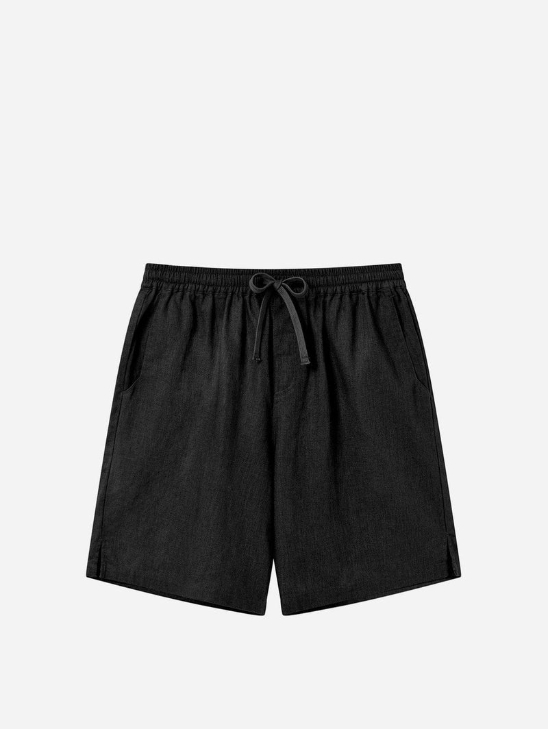 KOMODO Jerry Men's Organic Linen Cotton Shorts | Black