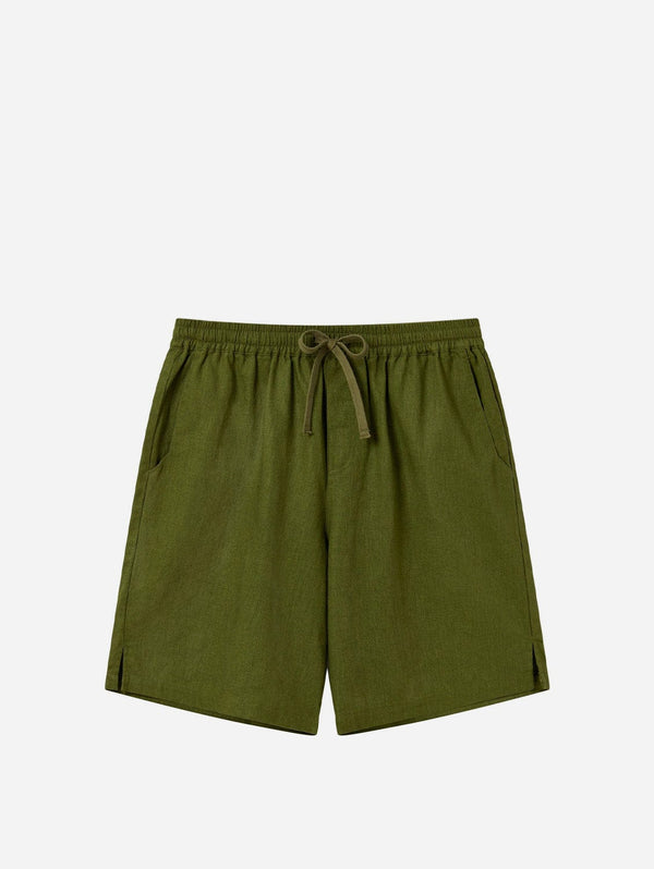 KOMODO Jerry Men's Organic Linen Cotton Shorts | Khaki