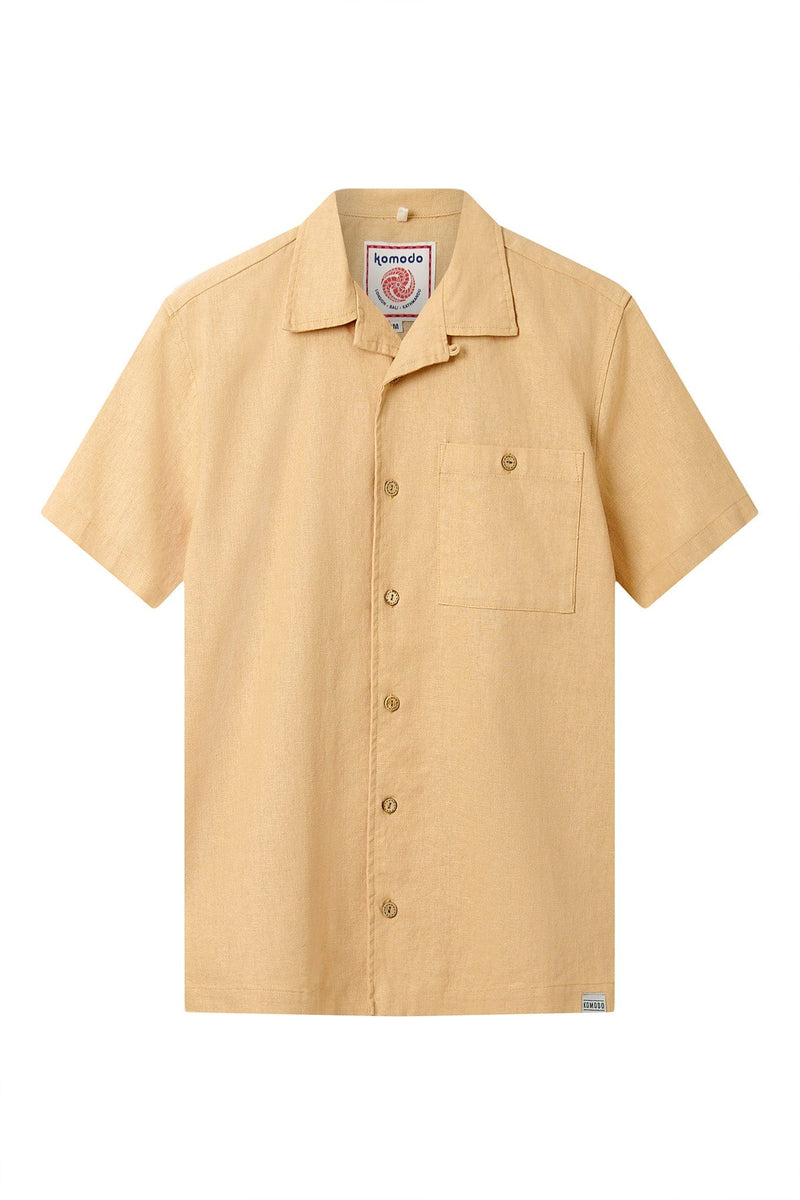 KOMODO SPINDRIFT - Organic Linen Cotton Shirt - Sand