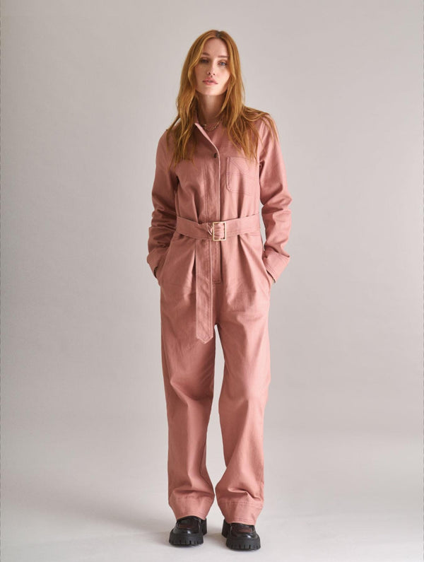 Women's Lyon Organic Cotton Jumpsuit | Dusty Pink