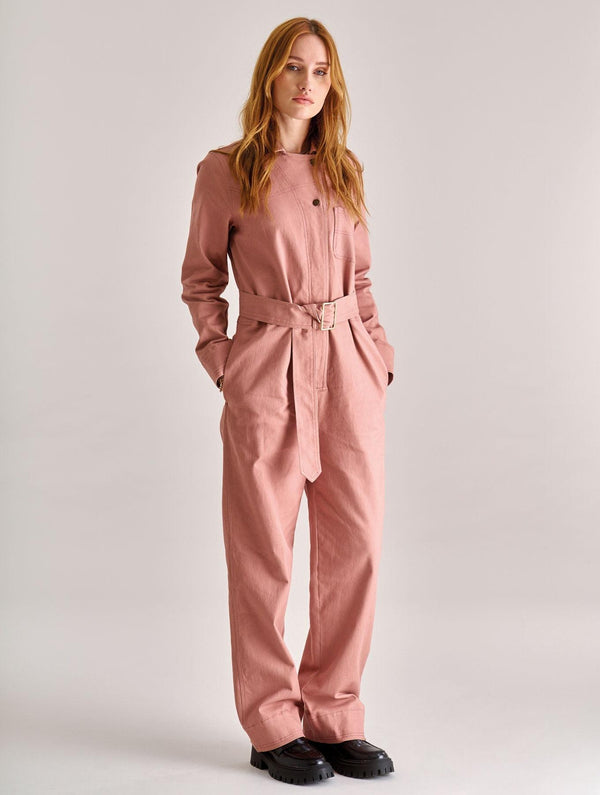 Women's Lyon Organic Cotton Jumpsuit | Dusty Pink
