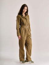 Immaculate Vegan - Women's Lyon Organic Cotton Jumpsuit | Olive