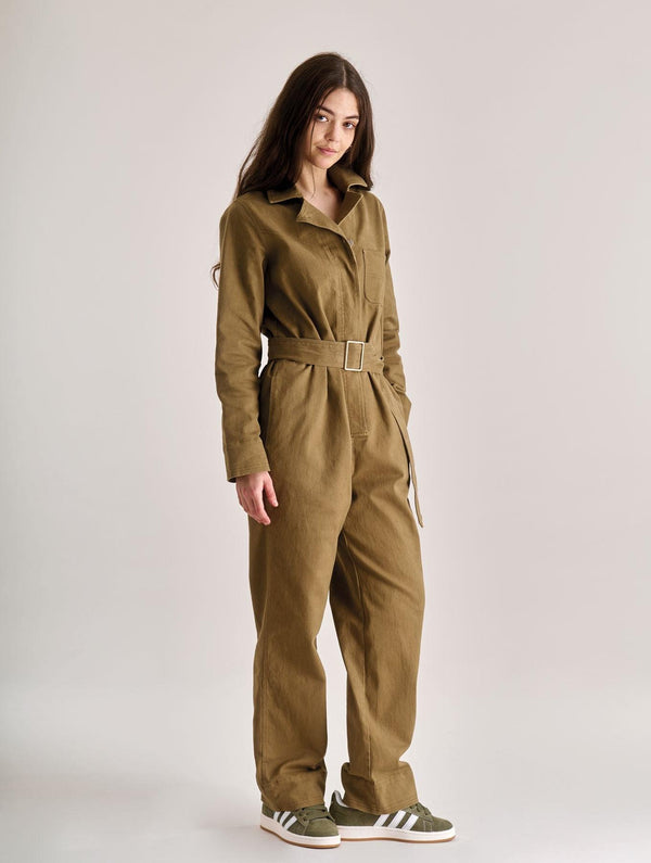 Women's Lyon Organic Cotton Jumpsuit | Olive