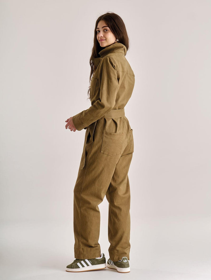 Women's Lyon Organic Cotton Jumpsuit | Olive