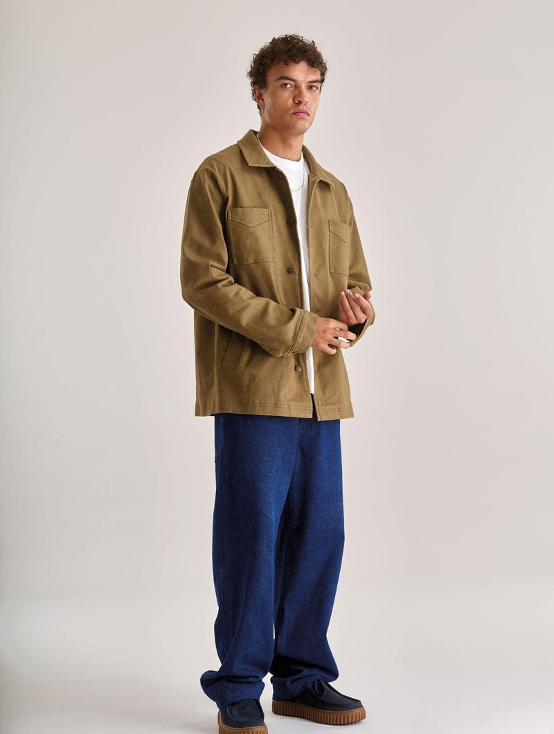 KOMODO Men's Stanley Organic Cotton Tencel Jacket | Olive