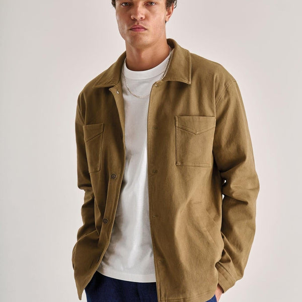 KOMODO - Men's Stanley Organic Cotton Tencel Jacket | Olive