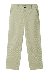 Immaculate Vegan - KOMODO MAKULU - Organic cotton trouser - Green ticking stripe