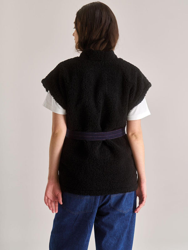 Women's Georgie Reversible Recycled Fleece Gilet | Black