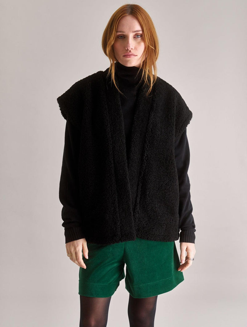 Women's Georgie Reversible Recycled Fleece Gilet | Black