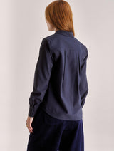 Immaculate Vegan - Women's Kenji Cotton Tencel Shirt | Navy