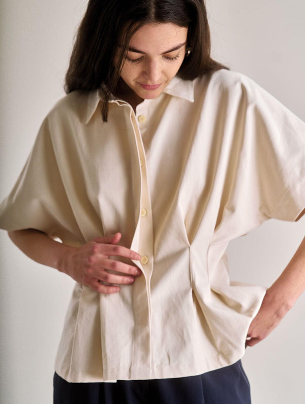 Women's Amalie Cotton Tencel Top | Cream