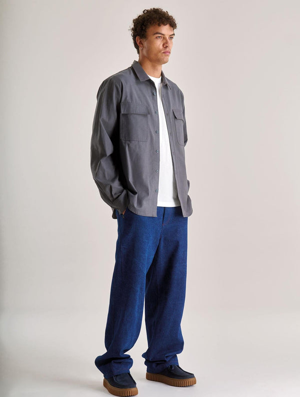 Men's Arc Cotton Tencel Blend Shirt | Grey