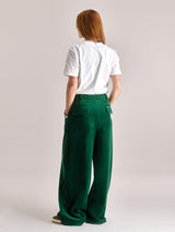 Immaculate Vegan - Women's Sofia Velvet Trouser | Green