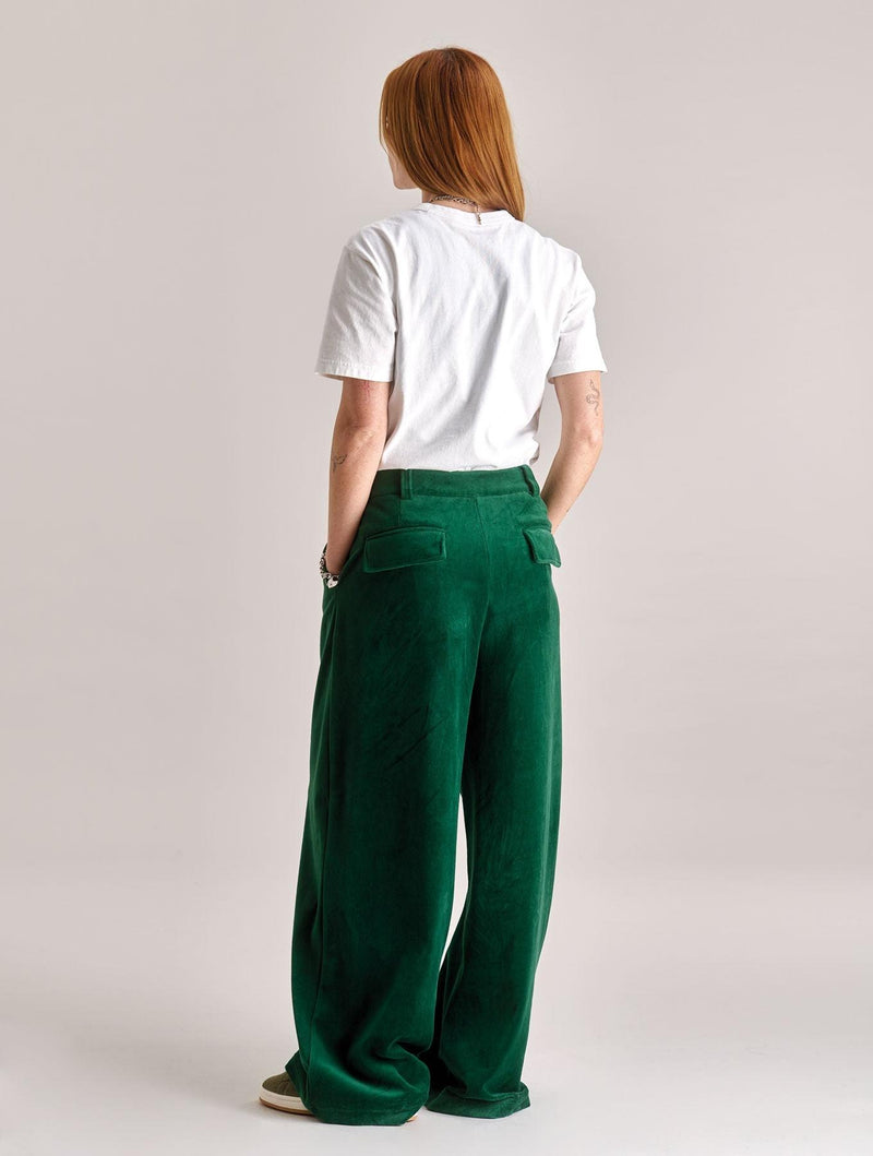 Women's Sofia Velvet Trouser | Green