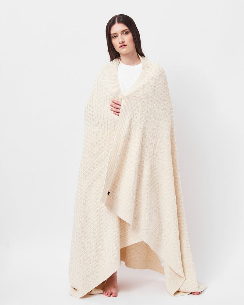 Mila.Vert Organic cotton knitted blanket