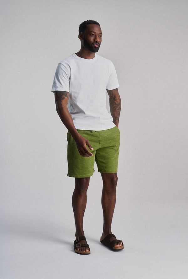 KOMODO CALUM - Organic cotton shorts - Green melange